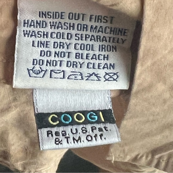 COOGI Tan Men's Vintage XXL Button Shirt with Embroidered Accents - Picture 11 of 11